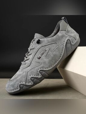 NEW DBECK GRAY LEATHER OUTDOOR TRAIL WALKING SHOES SIZE 38 7